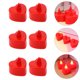 thumbnail image 4 of GOOHOCHY 1 bolsa 48 piezas LED corazón luminoso lámparas de vela eléctricas velas de té (rojo), 4 of 7
