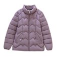 thumbnail image 5 of Packable Puffer Jacket Women Plus Size Winter Warm Jacket Padded Coats Lightweight Down Coat Long Sleeve Outerwear, 5 of 5