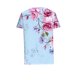 thumbnail image 4 of Camisetas de Manga Corta para Mujeres Casual, Camiseta con Botón Impreso a Damas para Diario, Espectáculo Y Fiesta, 4 of 5