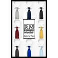 thumbnail image 4 of Solid Peach Skinny Men's Necktie, 4 of 5