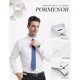 thumbnail image 5 of Sanfu® Camisa Ajustada De Negocios De Color Liso Para Hombre, 5 of 7
