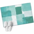 thumbnail image 2 of Area Rug 2 x 3 Ft, Green Geometric Indoor Accent Bathroom Rugs for Kitchen/Laundry Room, Watercolor Ombre Modern Abstract Art Washable Non-Slip Runner Floor Mat for Entryway, Living Room, 2 of 7