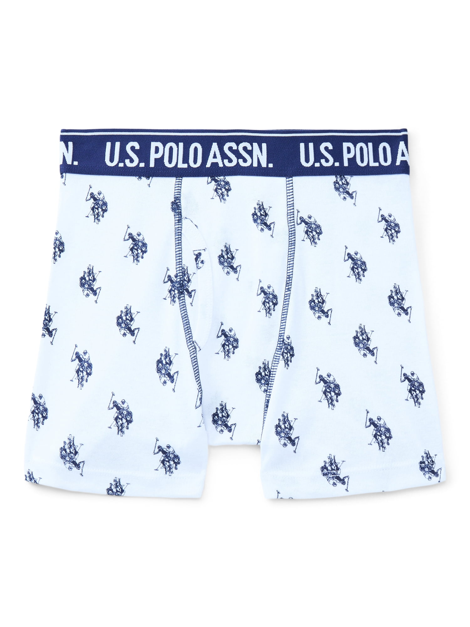U.S. Polo Assn. Boys Tagless Boxer Briefs, 10-Pack, Sizes S-XXL
