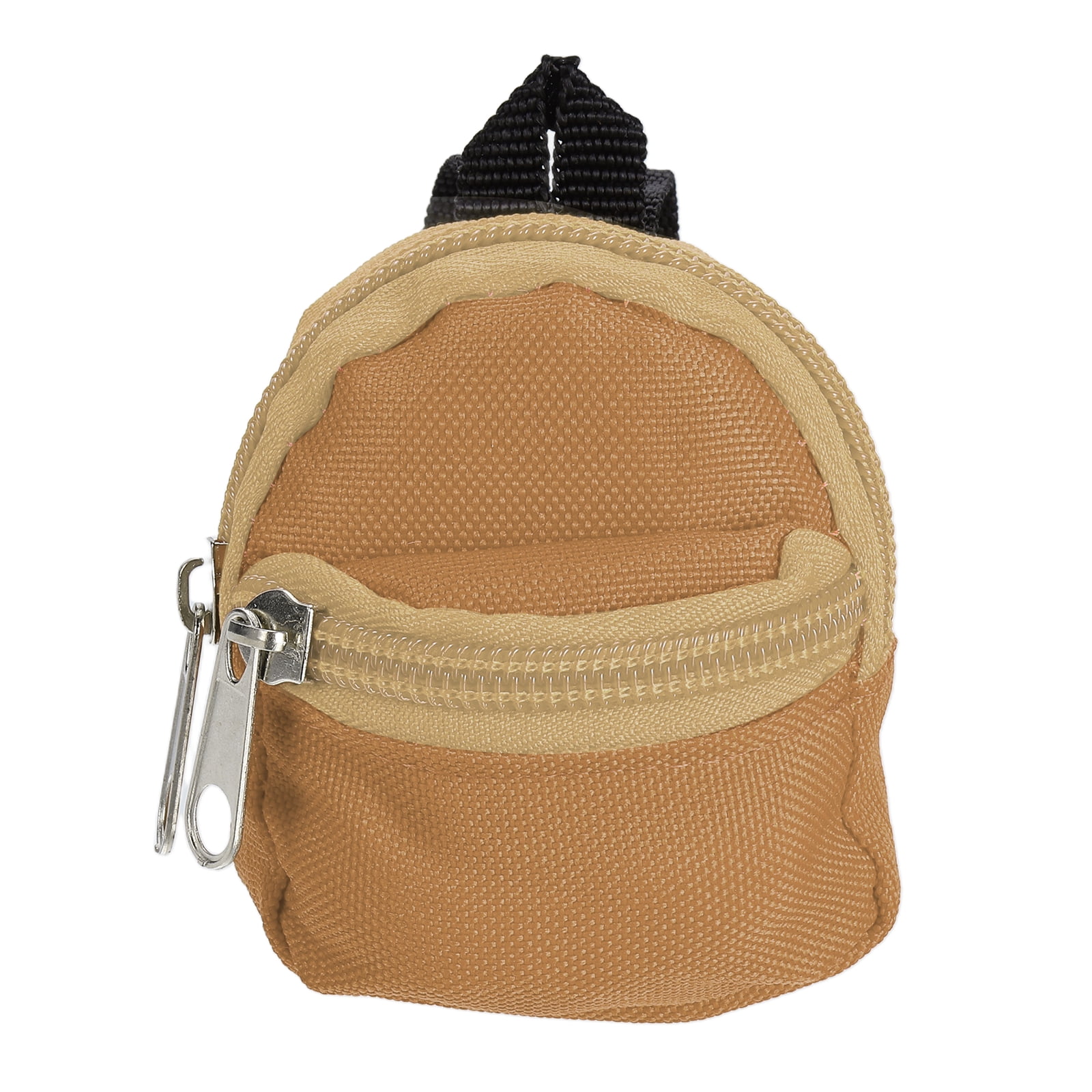 GORGECRAFT 6 Styles Mini Sac à Dos de Poupée Miniatures Maison Sac à Dos Poupée Fermeture Éclair Sacs D'École Clés Sac à Main pour Accessoires de Poupées Costume Ornement Photographie