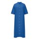 thumbnail image 5 of Puntoco Vestido De Manga Corta Con Cuello En V, Vestido Camisero De Manga Corta Con Cuello En V Y Bolsillo Con Botones De Color Liso Para Mujer Azul Xxxl, 5 of 5