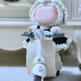 thumbnail image 6 of Cute Doll's Electric Ride-On Scooter, Battery Powered Vespa Style Motorcycle with Headlight, Music, Motorcycle Toys for Doll, Indoor & Outdoor Toy,, 4.92 Inch, Blue, 6 of 6