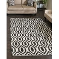 thumbnail image 3 of Unique Loom Chindi Jute Collection Area Rug (4' 1" x 6' 1" Rectangle Black and White), 3 of 10