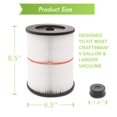 thumbnail image 2 of Paquete de 2 filtros de cartucho para aspiradora Craftsman 17816 9-17816, 2 of 7
