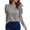 Gray, variant on Blouses for Women Dressy Casual Long Sleeve Shirts Clothing Puff Sleeve Tunic Tops with Smocked Cuffs White L(L)