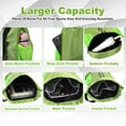 thumbnail image 6 of Bocaoying 3-Compartment Sports Drawstring Backpack, Water-Resistant Gym Bag with Wet/Dry Separation, Side Pockets & Zipper Pocket, Lightweight Swim Soccer Basketball Sack, 6 of 7