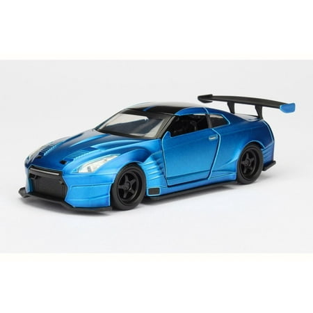 2009 Brian's Nissan GTR R35 Ben Supra F8 Fate of Furious, Primer Candy Blue - Jada 98270 - 1/32 Scale Diecast Model Toy