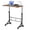 Rustic Brown, variant on EDX Small Height Adjustable Standing Desk with Wheels, Mobile Rolling Computer Desk for Home Office, Sit Stand Laptop Desk for Walking Pad, Black