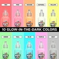 thumbnail image 3 of Tulip Puff Mulit-Surface Craft Paint 10 Pack, Glow in the Dark, Liquid, 3 of 8