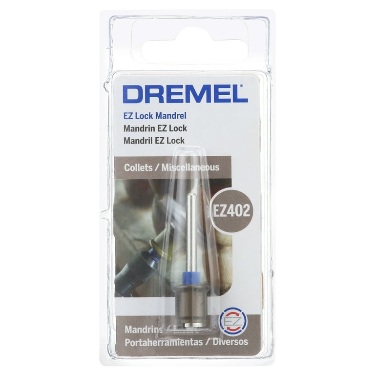 Dremel EZ402 1/8 inch (3.2mm) EZ Lock Rotary Tool Mandrel for Use with  Dremel Rotary Tools Mandrels
