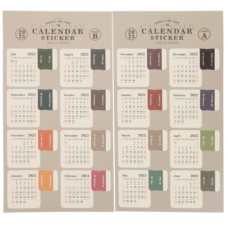 2023 Mini Calendar Stickers – The Sticker Planner Shop