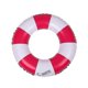thumbnail image 1 of Red Classic Striped Inflatable Pool Ring, Fun Swimming Float for Adult Beach Parties and Weddings, 1 of 4