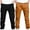 BK Orange, variant on 2PC 4-13Years Boys And Girls Childrens Sports Cargo Pants Stretch Elastic Waist School Kids Twill Joggers