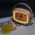 thumbnail image 4 of Reloj despertador digital para niños y niñas, lindo reloj despertador 6 volumen de música ajustable 3 brillo de pantalla temporizador luz nocturna cuenta regresiva posponer control de voz Re, 4 of 5