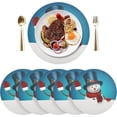 thumbnail image 3 of GZHJMY Christmas Snowman Placemats 1Pcs,Holidays PVC Weave Place Mats Table Mats Non-Slip Easy to Clean for Home Kitchen BBQ Party Table Decor,15.4", 3 of 7