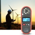 thumbnail image 2 of Wind Meter Wind Speed Gauge Wind Thermometer Wind Speed Meter Digital Portable Handheld Anemometer Wind Speed Gauge Wind Temperature Meter Thermometer ANGGREK No, 2 of 8