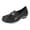 Black, variant on Womens Sparkly Rhinestones Orthopedic Slip on Penny Loafers Walking Shoes Fashion Casual Arch Support Dress Work Shoes