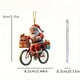 thumbnail image 4 of Decoraciones de Navidad Del Coche,Viejo Hombre de Navidad Ciclismo Acrílico Colgante Llavero para el Interior Del Coche,Decoración Colgante de Mochila de Vacaciones con Cordón,Accesorios para el Inter, 4 of 5