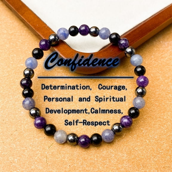 Natural Gemstone Healing Bracelet for Women, Anxiety Relief and Meditation Bracelet, Spiritual Balance Protection Stone Bead Bracelet, Christmas Gift for Women