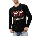 thumbnail image 1 of Blusas y camisas de manga larga con cuello redondo para hombre, ropa deportiva para el hogar, pijamas, camisetas de color liso, blusa deportiva para hombre, poliéster, 1 of 5