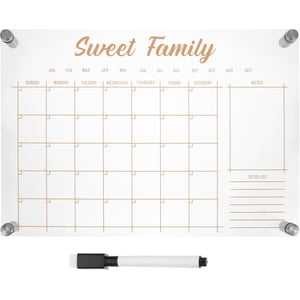 1 Set bureau tableau blanc bureau bureau tableau sec planificateur acrylique panneau d'effacement pour le bureau