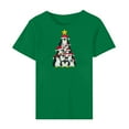 thumbnail image 4 of Busydd Christmas Shirts for Women Fall Fashion Round Neck Xmas Graphic Tees Casual Short Sleeve Womens Tops Versatile Comfy Cotton Tshirts L, 4 of 6
