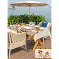 thumbnail image 5 of Outdoor Tablecloth with Umbrella Hole for Patio/Picnic/Party/Camping, Sunflowers Bicycle Waterproof Table Cloth Rectangle Table Cover Washable, Retro Summer Garden Blooms Flowers (54"x 80"), 5 of 8