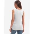 thumbnail image 2 of Womens Ribbed Knit Tank Tops V Neck Sleeveless, 2 of 6