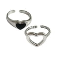 thumbnail image 3 of Anillo de amor Sunnimix Regalos de joyería Moda Personalizado Vintage Anillo en forma de corazón, 3 of 8