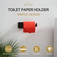 thumbnail image 2 of KOKOSIRI Black Toilet Paper Holders Bathroom Toilet Paper Roll Holder SUS304 Stainless Steel Contemporary Wall Mounted Matte Black B2003BK, 2 of 9