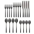 thumbnail image 2 of Cambridge Silversmiths Beacon Flatware Silverware Set, Black Satin, Service for 4, Includes Forks/Spoons/Knives, 20 Piece, 2 of 3