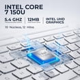 thumbnail image 3 of Laptop HP 15-fd0183wm Intel Core i7 150U 16GB DDR5 1TB SSD Pantalla 15.6" IPS FHD Windows 11 Teclado Ingles Plata, 3 of 6