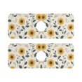 thumbnail image 7 of Yayeee Faucet Mat for Kitchen Sink 14.7" Diatomite Long Splash Guard Pad, Sunflower Pattern, 2 Pack, 7 of 7