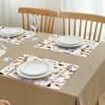 thumbnail image 3 of Halloween Cute Ghosts with Boo Summer Placemats Table Placemats Set Of 4-Linen Kitchen Washable Placemats Table Mats 11.8"x17.7" Non-Slip Heat Resistant, 3 of 6