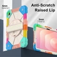 thumbnail image 4 of Funda Resistente a Golpes para Samsung Galaxy Tab S11, Funda Protectora de Silicona + Capa de PC Anti Caída con Asa Giratoria de 360°, Soporte, Correa para el Hombro, Colorida, para Galaxy Tab S11, 4 of 9