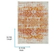 thumbnail image 3 of Livabliss Area Rugs for Living Room, 4x6 Harput Traditional Orange Rug, Bedroom Dining Room Home Decor Stain Resistant Carpet (3'11" x 5'7"), 3 of 8