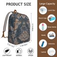 thumbnail image 5 of Large Boho Paisley Print Backpack, Durable School College Bookbag with Laptop Compartment Multiple Pockets, Perfect Gift for Women Teens, 5 of 5