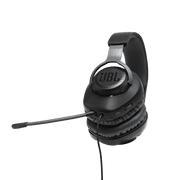 Restored JBL Quantum 100 - Wired over-ear gaming headset with flip-up mic - Black