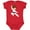 Red, variant on Inktastic Karate Girl, Cute Girl, Black Belt, Brown Hair Girls Baby Bodysuit