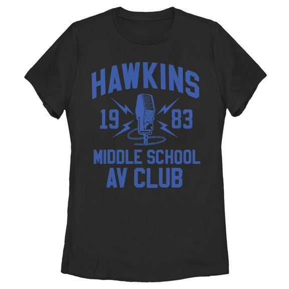 Netflix Women's Stranger Things Hawkins AV Club 1983 Graphic T-Shirt