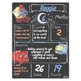 thumbnail image 2 of Cohas Train Theme Baby Milestone Chalkboard, 9 by 12 inches, 3 Pastel Markers, 2 of 6