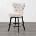 thumbnail image 2 of CHITA Upholstered Swivel Counter Height Bar Stools, 2 of 9