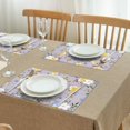 thumbnail image 3 of Pioneer Flower Floral Print Pattern Summer Placemats Table Placemats Set Of 4-Linen Kitchen Washable Placemats Table Mats 12x18 Inch Non-Slip Heat Resistant, 3 of 6