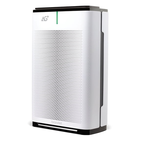 Brondell  Pro Air Purifier Clean Air Filter With Aurabeat AG  Technology for Bedroom, Home Office, Reduces Odor from Smoke and Pets, Includes Filters, 1655 Square Feet, White