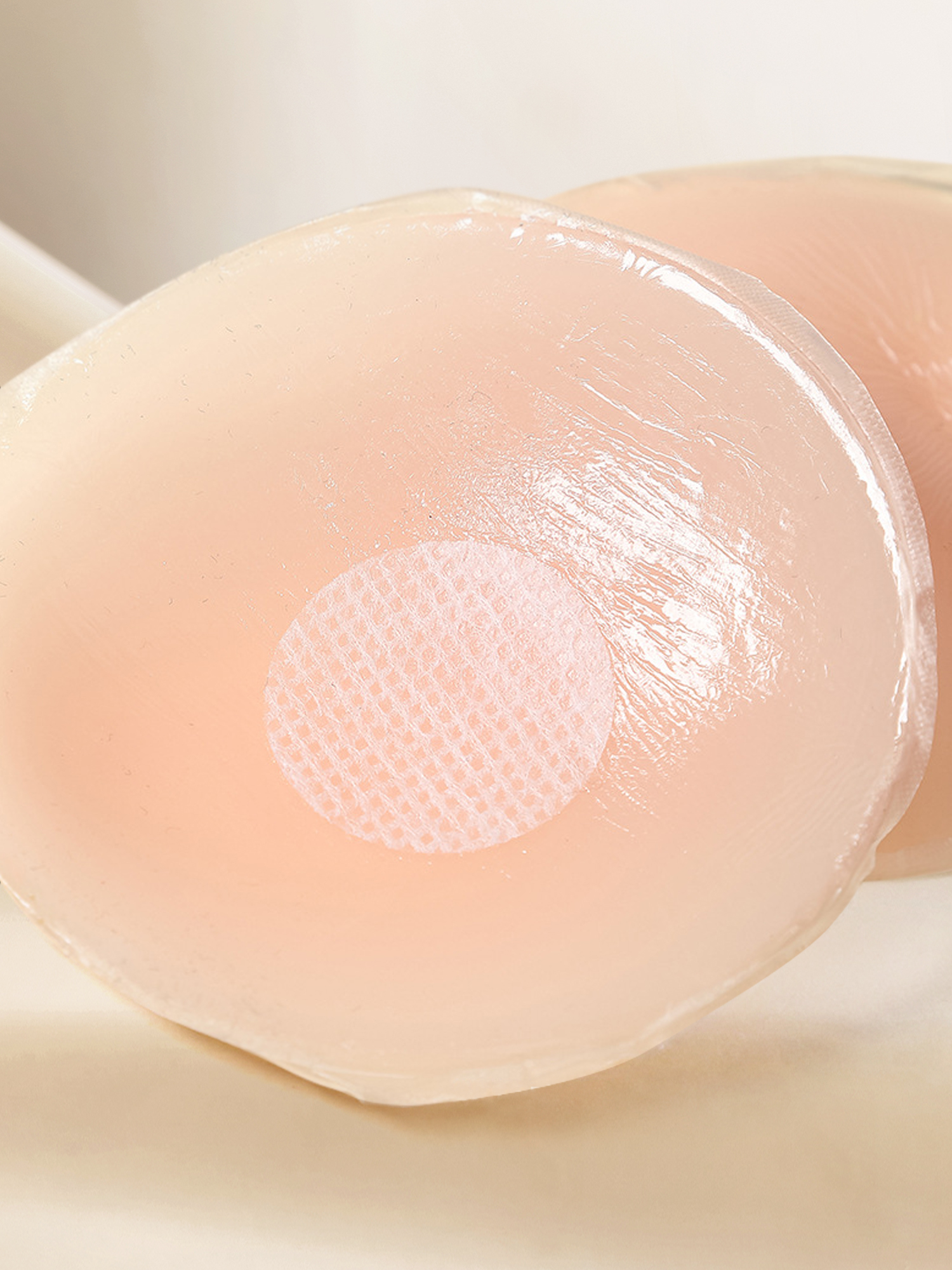 Unique Bargains Women's Nipple Covers Adhesive Bras M 6 Beige Round