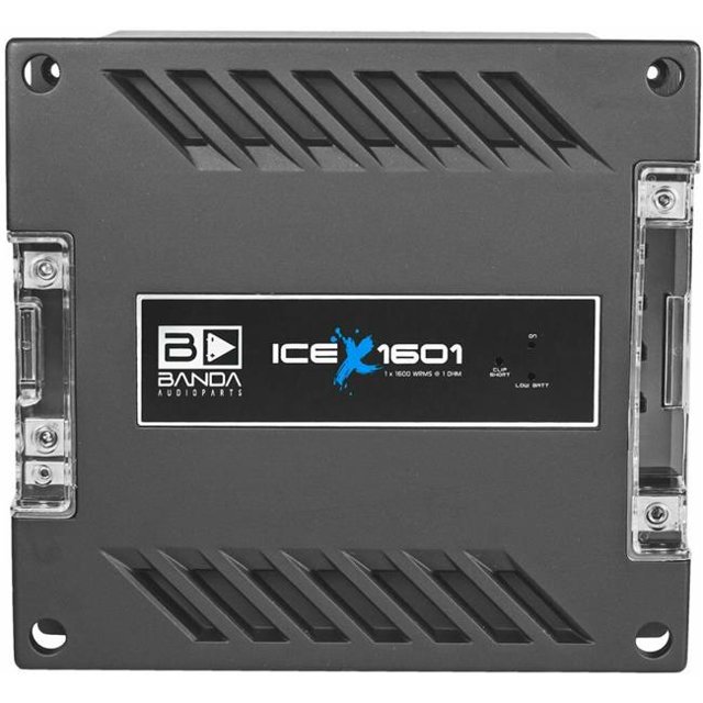 Banda Audioparts ICEX1601 One Channel 1600W Max At 1 Ohm Car Audio Mono Amplifier